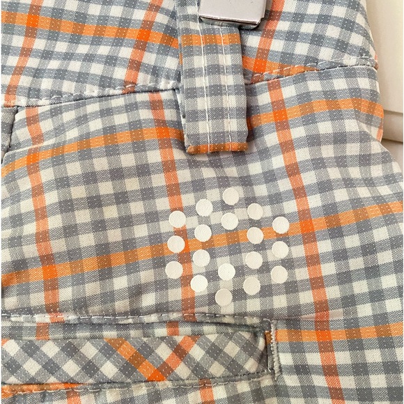 Puma DryCell Men’s Shorts Size 28 Plaid Gray Orange. 4 pockets. Golf or casual. - Picture 5 of 10